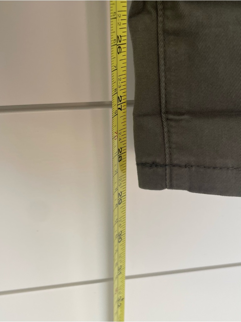 Women’s Olive Green Cropped Casual Chino Pants - Picture 9 of 13